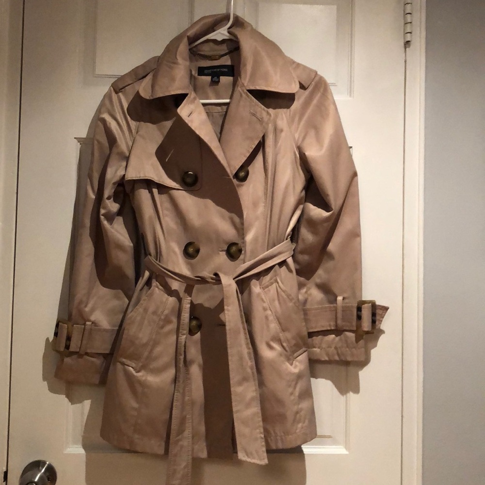 Jones New York Tan Petite Trench Coat